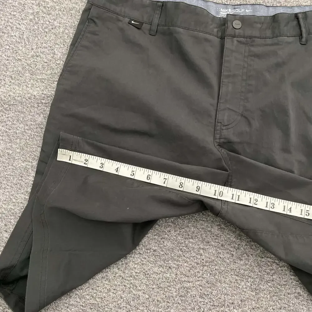 Nike Golf Men’s Size 38 Gray Zip Pocket Dri-Fit Summer Chino Shorts_10